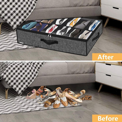 Dust-Proof 12-Grid Shoe Storage Bag