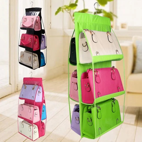 6 Pocket Bag Organizer (Random Colour)