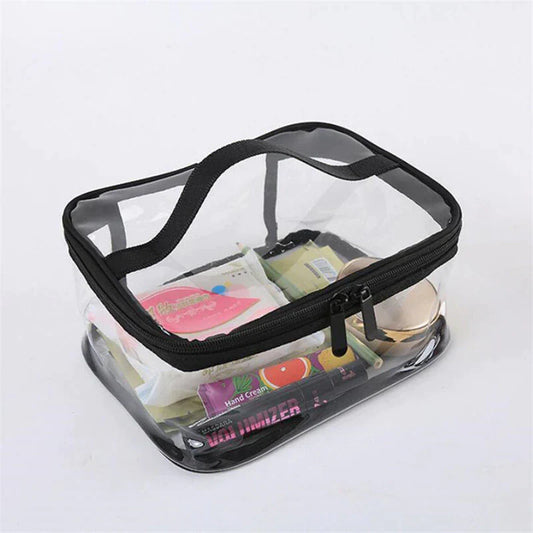Waterproof Transparent PVC Cosmetic Storage Organzier Bag (Random Colour)